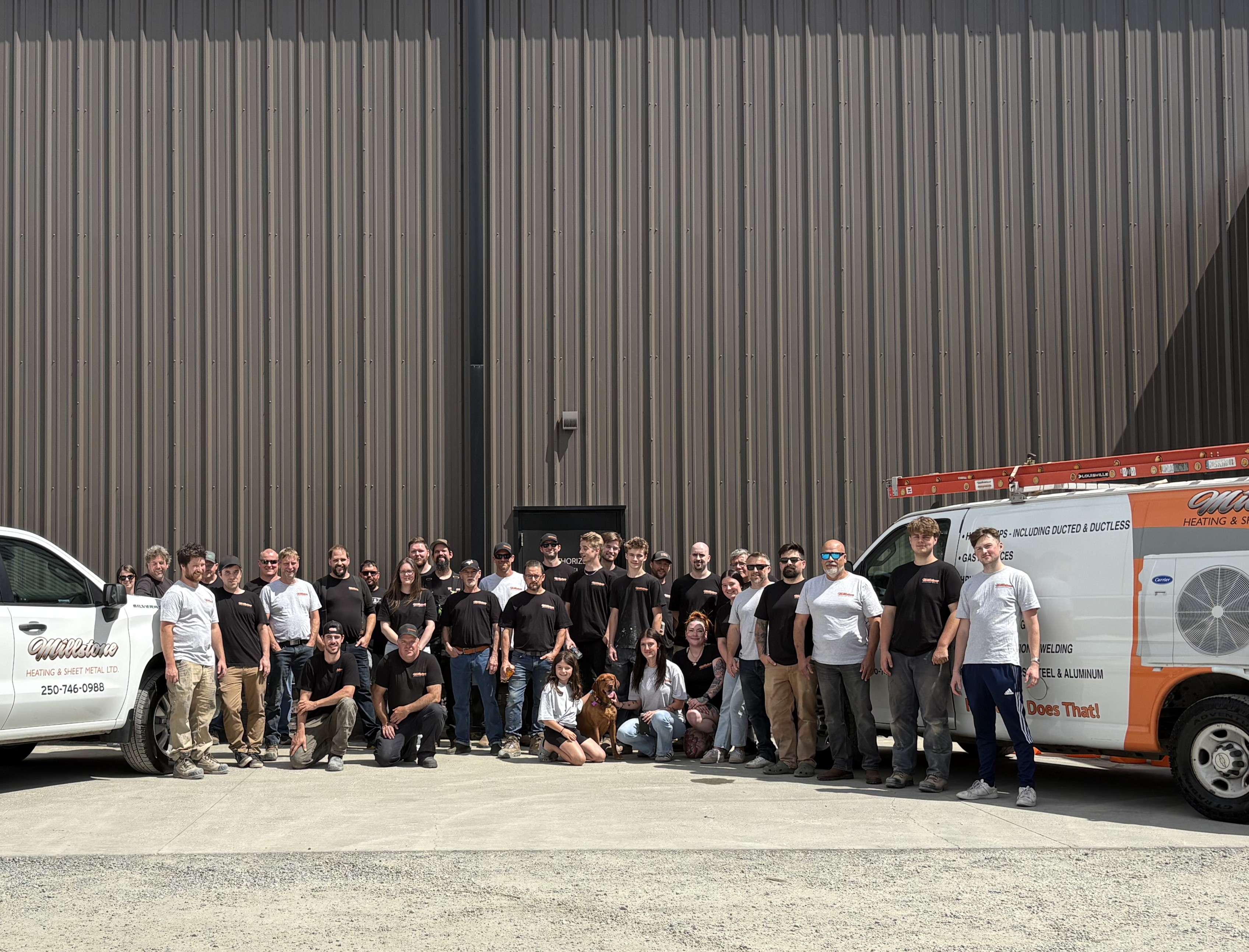 Millstone Heating & Sheet Metal team photo