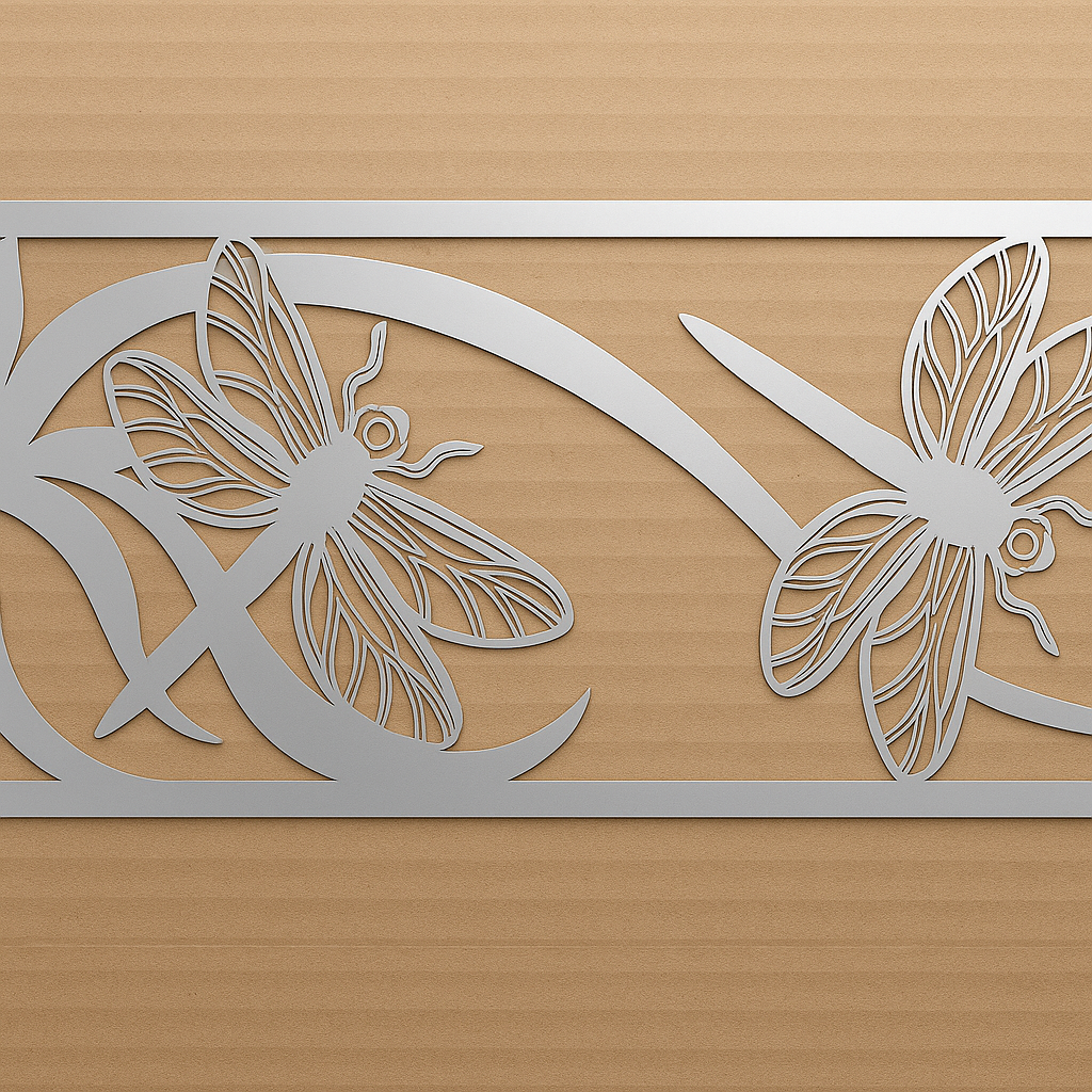 Custom metal dragonfly art panel